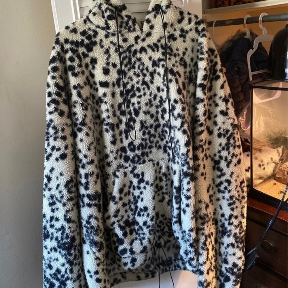 Plus Dalmatian Teddy Jacket